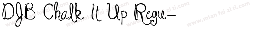 DJB Chalk It Up Regu字体转换